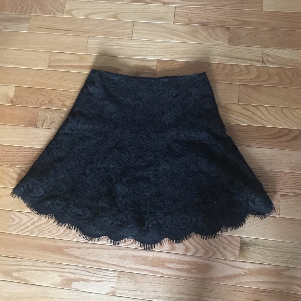 BB Dakota Black Lace Skirt